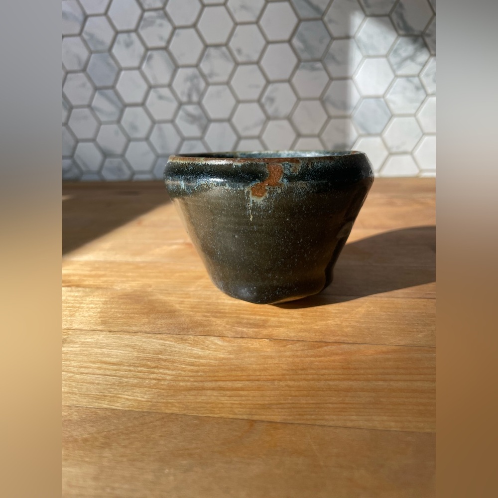 Handcrafted Blue Ceramic Bowl - Picture 4 of 8